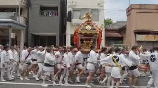深川神明宮　例大祭　勇壮な水掛け祭　町神輿連合渡御（勢揃い）　2024/08/18  c21