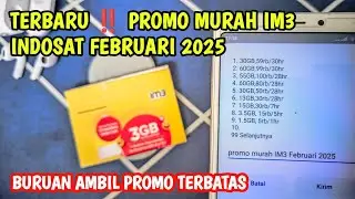 TERBARU ‼️ PROMO MURAH IM3 INDOSAT 2025