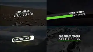 Adaptive Design Titles Pack - After Effects
