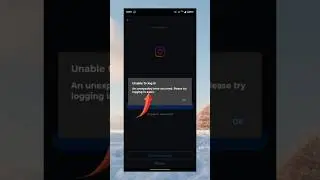 An unexpected error occurred Instagram login problem | How to fix unable to login Instagram problem
