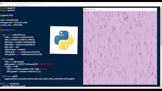 Coding the Purple Rain Simulator in Python using PyGame (object oriented programming tutorial)
