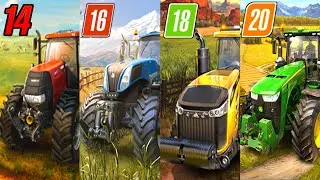 FS14 Vs FS16 Vs FS18 Vs FS20 | All Farming Simulator Mobile Gameplay #fs20 #fs18 #fs16 #fs14