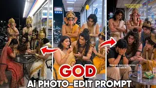 Instagram Trending God Ai Photo Editing | Crying Girl Protected By Gods AI | In Chatgpt Prompt 
