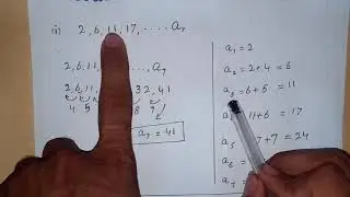 Basic algebra sequence and series