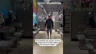 Sentirte incómodo por no hacer nada malo jaja #miami #super #compras #familia #humor #risas #pareja