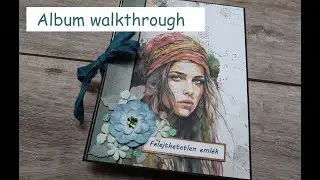 Album walkthrough |With TUTORIAL | EASY Scrabook mini | 6x8 papers | For beginner | 2024