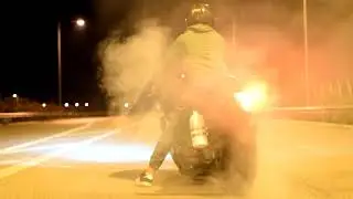 Suzuki Hayabusa GSX1300R  Riding at Night