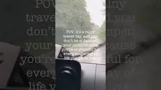 POV: don’t let the rain…. #rainyday #travelday #buslife