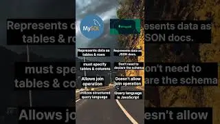 My Sql vs MongoDB #shorts #keshu28 #shortsfeed #shortsvideo #mysql #mongobd