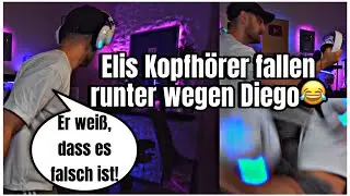Diego haut Eli die Kopfhörer runter! 👀😂 | EliasN97 Clips