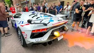 GUMBALL 3000 CHAOS IN AMSTERDAM - DDE GINTANI SVJ, SHMEE150, Chiron, POG 812 Novitec, 1000HP GTR..