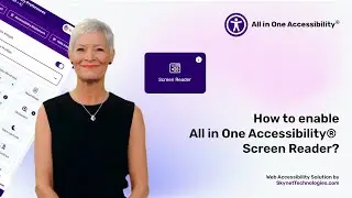 How to enable All in One Accessibility® Screen Reader?