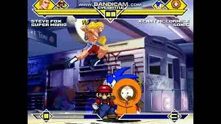 Mugen: Steve Fox and Mario vs Kenny and Sonic