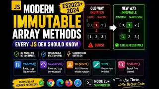 5 New JavaScript ES2024 Array Methods You Haven’t Tried Yet - Explained in 5 minutes | Tutorial 2026
