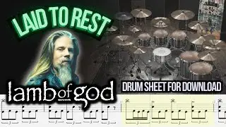 Lamb of God - Laid To Rest (DRUM TRACK / SHEET / MIDI)