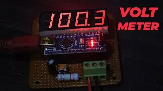 How To Make 4 Digit Digital Voltmeter | 0-100V DC Arduino based