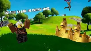 Getting 50 and 100 crown wins in fornite | #fornite #fornitegameplay #crownwins