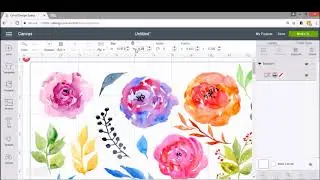 Print then Cut tutorial how to use Cricut to print and cut - Printing and cutting Design Space