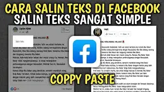 Cara salin teks di facebook terbaru - Copy Paste
