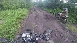 Зид эндуро 250 и мотоленд срф 250 покатушки.Грязь и дождь