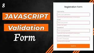 JavaScript Validation | Password Match, Length and  Email Functions 