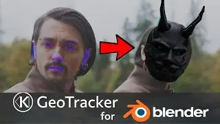 GeoTracker Blender Tutorial  |Tracking Face-Head with GeoTracker & Facebuilder | VFX Blender