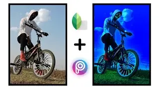 Artistic Neon Face editing tutorial in snapseed and Picsart | Mobile photo editing tutorial