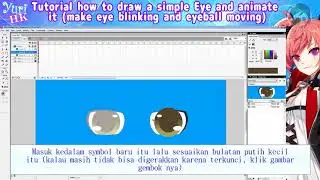 Tutorial How To draw a Simple Eye and Animate it (eye blinking and moving eyeball)