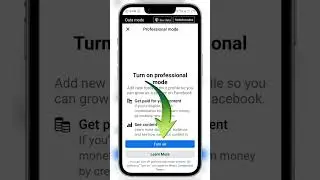 HOW To Turn On Professional Mode On Facebook