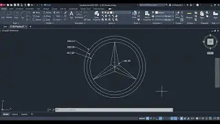How to make Mercedes-Benz logo in AutoCAD?