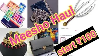Meesho Haul| Meesho Shopping|Saree/Slingbag/Massager/Eyeshadow|Starts 100
