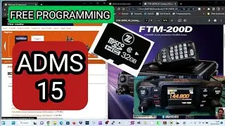 YAESU FTM200 - ADMS15 ,(SD CARD) Free Programming Software- FULL SET UP