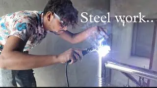 My brother has done steel work at his friend's house today || New video steel welding