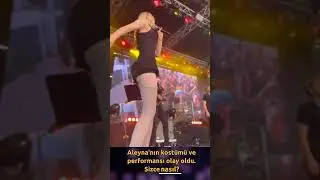 Aleyna Tilki'nin dikkat çeken sahne kostümü ve performansıyla sosyal medyada gündem... 