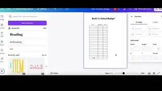 How to Create a Back-to-School Budget with Canva | Easy Step-by-Step Canva Tutorial