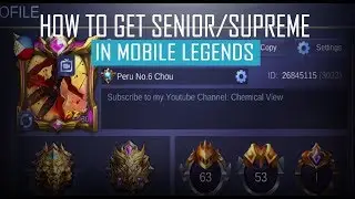 How to get Senior/Supreme honorary title in Mobile Legends