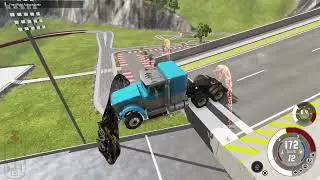 MEGA RAMPA COM PAREDE DE PNEUS BeamNG DRIVE