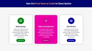 How to Design Eye Catching Service Section Hover Effects Using HTML, and CSS  Free Source Code