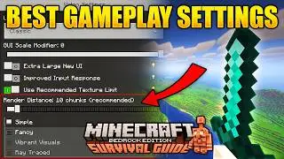 Ultimate Minecraft Settings Guide | Minecraft Bedrock Survival Guide Ep 0.1