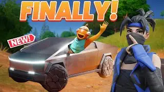 I FINALLY GOT THE TESLA CYBERTRUCK IN FORTNITE!