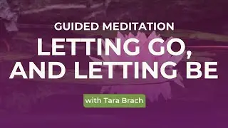 Guided Meditation: Letting Go and Letting Be - Tara Brach