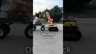 We made a Robot Powered Wagon Ride from a Snowblower!