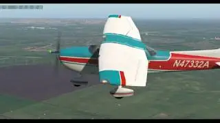 Взлет и посадка самолета Cessna 172 (XP11)