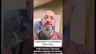 11.05 - Солнце в Критике. Делайте карьеру или бегите
