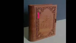 lazer kesim, makinasında mdf den kitap kutusu yapma , mdf book box making
