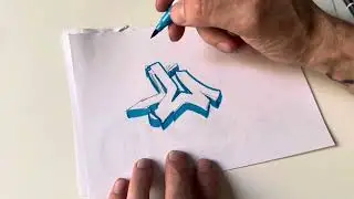 Cómo dibujar graffiti letra U #graffiti