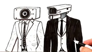 How to draw Cameraman｜Speakerman drawing Skibidi Toilet