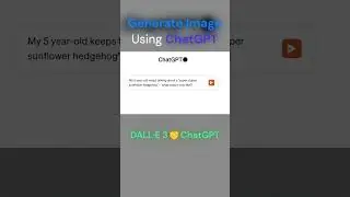 Generate Images Using ChatGPT | ChatGPT | Generate Images #ai #chatgpt  #chatbots #openai #aitools