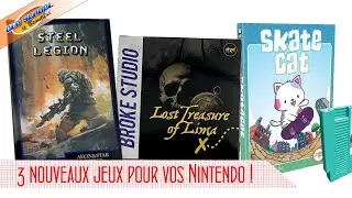 3 nouveaux jeux Homebrew pour consoles Nintendo ! Steel Legion, Lost Treasure of Lima et Skate Cat !