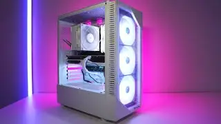 ALL WHITE BUDGET GAMINC PC! 2023 🤍 R5 5500 | RX7600